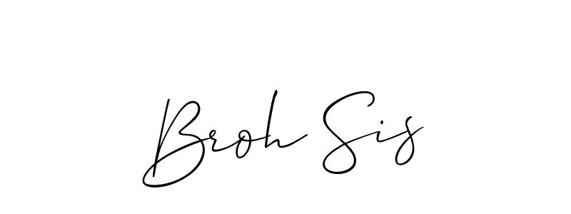 Similarly Allison_Script is the best handwritten signature design. Signature creator online .You can use it as an online autograph creator for name Broh Sis. Broh Sis signature style 2 images and pictures png