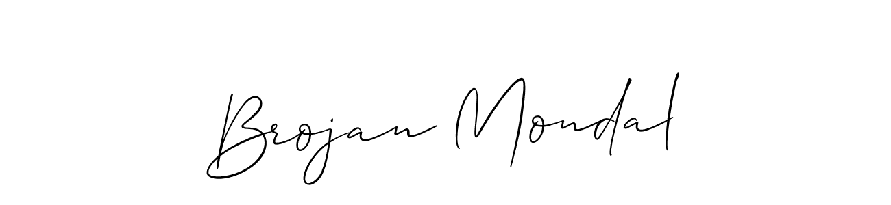 It looks lik you need a new signature style for name Brojan Mondal. Design unique handwritten (Allison_Script) signature with our free signature maker in just a few clicks. Brojan Mondal signature style 2 images and pictures png