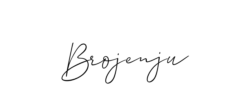 How to make Brojenju name signature. Use Allison_Script style for creating short signs online. This is the latest handwritten sign. Brojenju signature style 2 images and pictures png