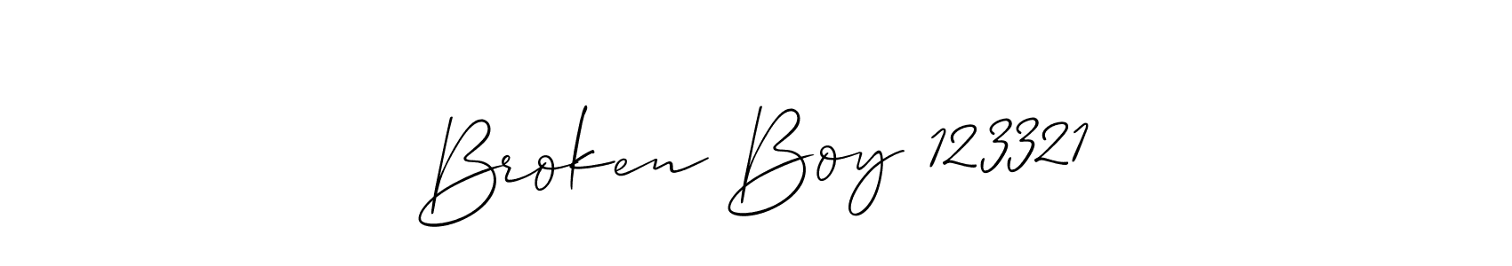 You should practise on your own different ways (Allison_Script) to write your name (Broken Boy 123321) in signature. don't let someone else do it for you. Broken Boy 123321 signature style 2 images and pictures png