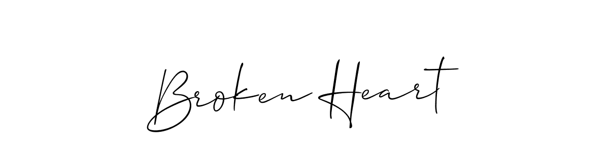 Make a beautiful signature design for name Broken Heart. Use this online signature maker to create a handwritten signature for free. Broken Heart signature style 2 images and pictures png