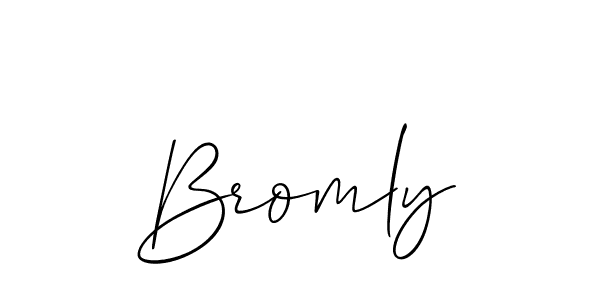 Best and Professional Signature Style for Bromly. Allison_Script Best Signature Style Collection. Bromly signature style 2 images and pictures png