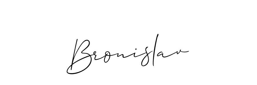 Best and Professional Signature Style for Bronislav. Allison_Script Best Signature Style Collection. Bronislav signature style 2 images and pictures png