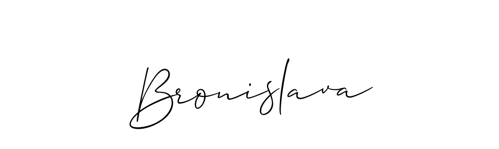 Allison_Script is a professional signature style that is perfect for those who want to add a touch of class to their signature. It is also a great choice for those who want to make their signature more unique. Get Bronislava name to fancy signature for free. Bronislava signature style 2 images and pictures png