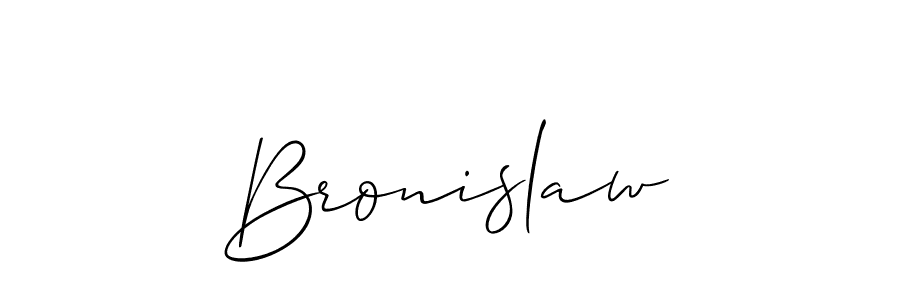 How to make Bronislaw signature? Allison_Script is a professional autograph style. Create handwritten signature for Bronislaw name. Bronislaw signature style 2 images and pictures png