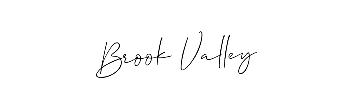Use a signature maker to create a handwritten signature online. With this signature software, you can design (Allison_Script) your own signature for name Brook Valley. Brook Valley signature style 2 images and pictures png