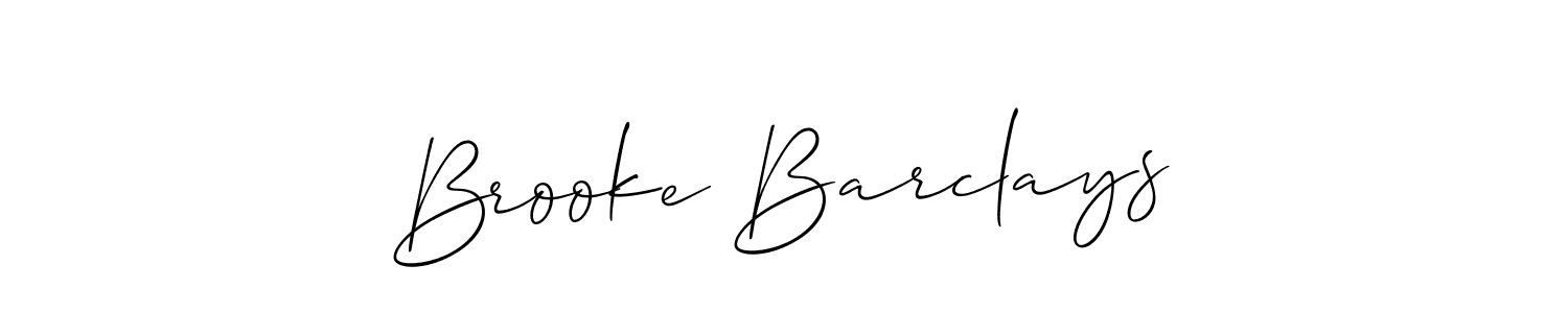 Create a beautiful signature design for name Brooke Barclays. With this signature (Allison_Script) fonts, you can make a handwritten signature for free. Brooke Barclays signature style 2 images and pictures png