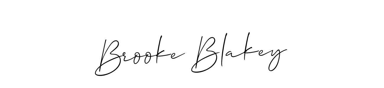 if you are searching for the best signature style for your name Brooke Blakey. so please give up your signature search. here we have designed multiple signature styles  using Allison_Script. Brooke Blakey signature style 2 images and pictures png