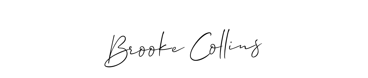 How to make Brooke Collins signature? Allison_Script is a professional autograph style. Create handwritten signature for Brooke Collins name. Brooke Collins signature style 2 images and pictures png