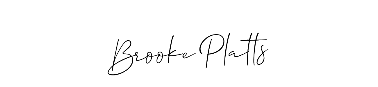 Once you've used our free online signature maker to create your best signature Allison_Script style, it's time to enjoy all of the benefits that Brooke Platts name signing documents. Brooke Platts signature style 2 images and pictures png