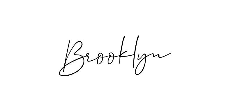 Design your own signature with our free online signature maker. With this signature software, you can create a handwritten (Allison_Script) signature for name Brooklyn. Brooklyn signature style 2 images and pictures png