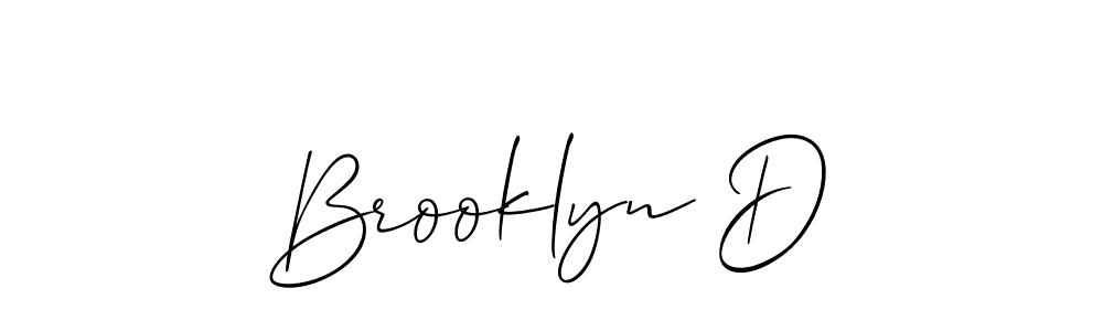 How to make Brooklyn D signature? Allison_Script is a professional autograph style. Create handwritten signature for Brooklyn D name. Brooklyn D signature style 2 images and pictures png