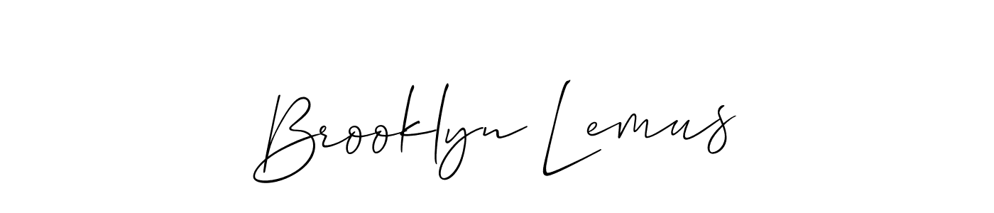 Brooklyn Lemus stylish signature style. Best Handwritten Sign (Allison_Script) for my name. Handwritten Signature Collection Ideas for my name Brooklyn Lemus. Brooklyn Lemus signature style 2 images and pictures png