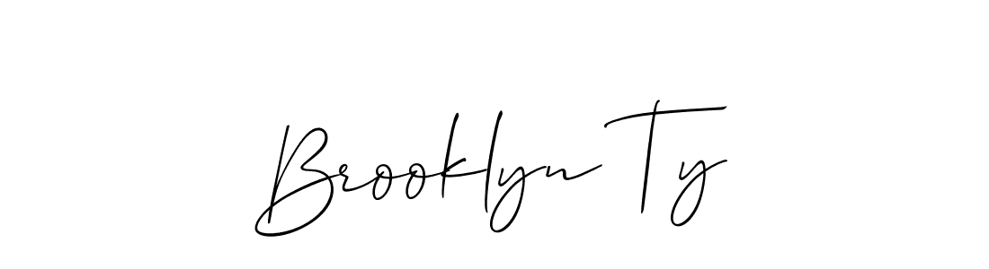 if you are searching for the best signature style for your name Brooklyn Ty. so please give up your signature search. here we have designed multiple signature styles  using Allison_Script. Brooklyn Ty signature style 2 images and pictures png