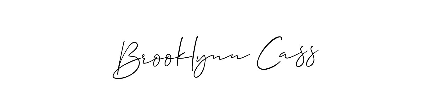 Make a short Brooklynn Cass signature style. Manage your documents anywhere anytime using Allison_Script. Create and add eSignatures, submit forms, share and send files easily. Brooklynn Cass signature style 2 images and pictures png