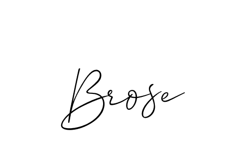 How to make Brose name signature. Use Allison_Script style for creating short signs online. This is the latest handwritten sign. Brose signature style 2 images and pictures png