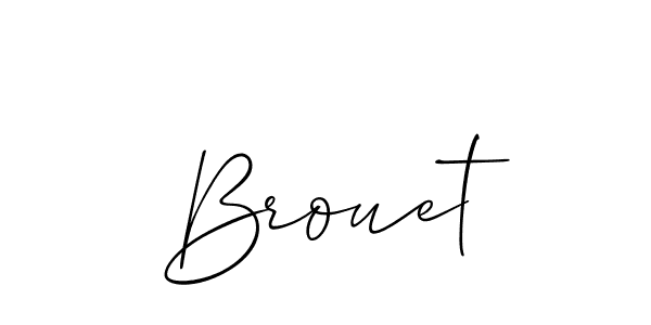 if you are searching for the best signature style for your name Brouet. so please give up your signature search. here we have designed multiple signature styles  using Allison_Script. Brouet signature style 2 images and pictures png
