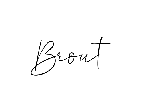 Best and Professional Signature Style for Brout. Allison_Script Best Signature Style Collection. Brout signature style 2 images and pictures png