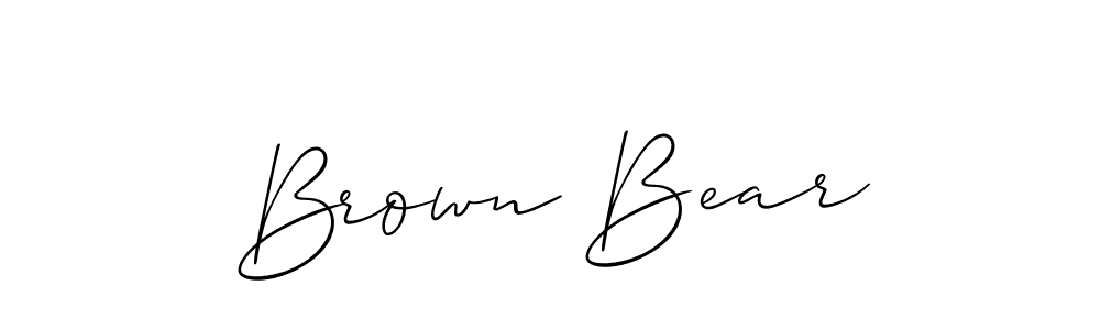 This is the best signature style for the Brown Bear name. Also you like these signature font (Allison_Script). Mix name signature. Brown Bear signature style 2 images and pictures png