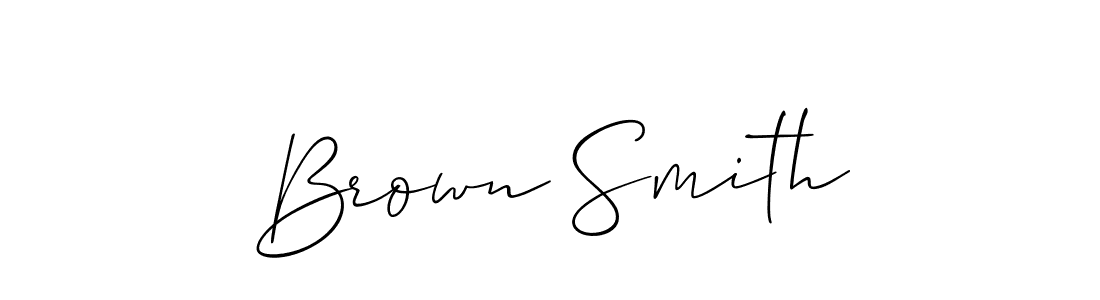 Also we have Brown Smith name is the best signature style. Create professional handwritten signature collection using Allison_Script autograph style. Brown Smith signature style 2 images and pictures png