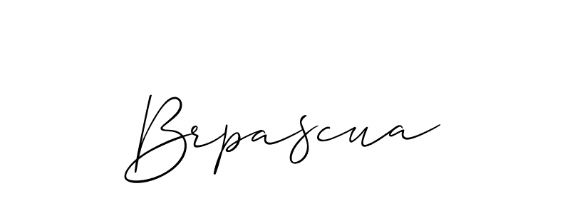 How to make Brpascua name signature. Use Allison_Script style for creating short signs online. This is the latest handwritten sign. Brpascua signature style 2 images and pictures png