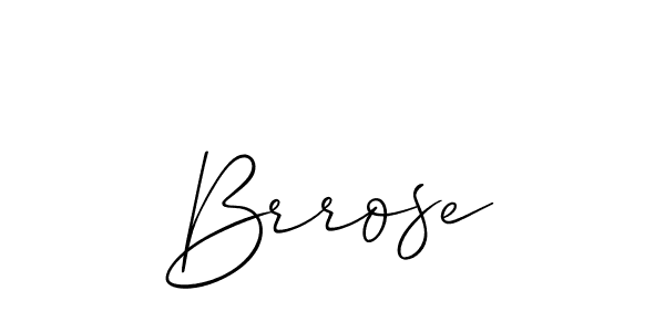 Also we have Brrose name is the best signature style. Create professional handwritten signature collection using Allison_Script autograph style. Brrose signature style 2 images and pictures png