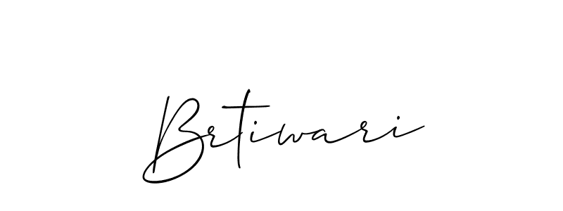 if you are searching for the best signature style for your name Brtiwari. so please give up your signature search. here we have designed multiple signature styles  using Allison_Script. Brtiwari signature style 2 images and pictures png