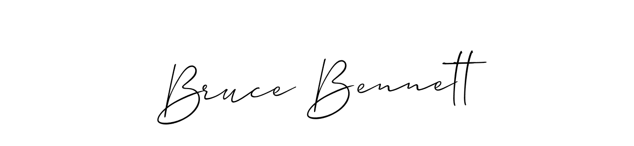 Make a short Bruce Bennett signature style. Manage your documents anywhere anytime using Allison_Script. Create and add eSignatures, submit forms, share and send files easily. Bruce Bennett signature style 2 images and pictures png