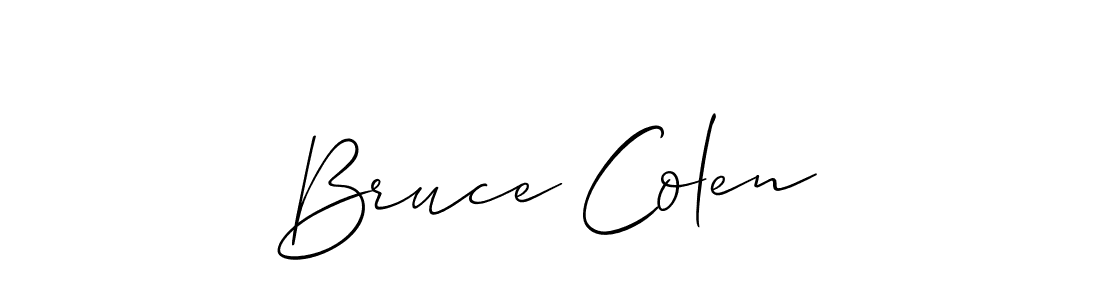 Similarly Allison_Script is the best handwritten signature design. Signature creator online .You can use it as an online autograph creator for name Bruce Colen. Bruce Colen signature style 2 images and pictures png