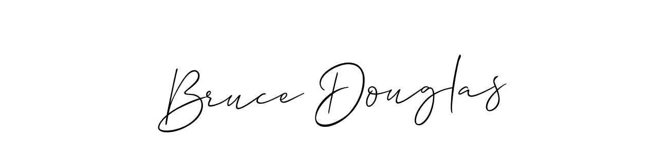 Make a beautiful signature design for name Bruce Douglas. With this signature (Allison_Script) style, you can create a handwritten signature for free. Bruce Douglas signature style 2 images and pictures png