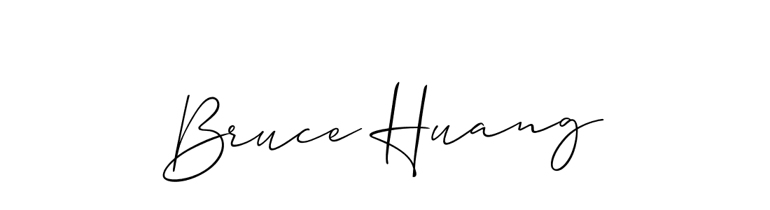 Bruce Huang stylish signature style. Best Handwritten Sign (Allison_Script) for my name. Handwritten Signature Collection Ideas for my name Bruce Huang. Bruce Huang signature style 2 images and pictures png