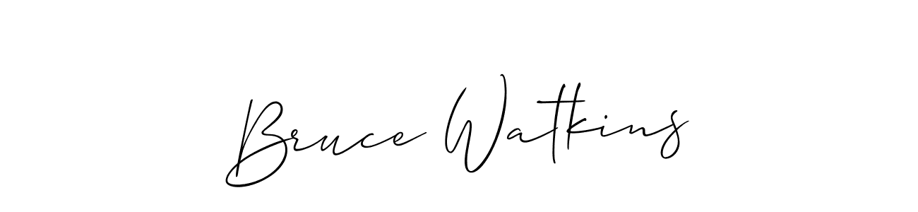 Create a beautiful signature design for name Bruce Watkins. With this signature (Allison_Script) fonts, you can make a handwritten signature for free. Bruce Watkins signature style 2 images and pictures png