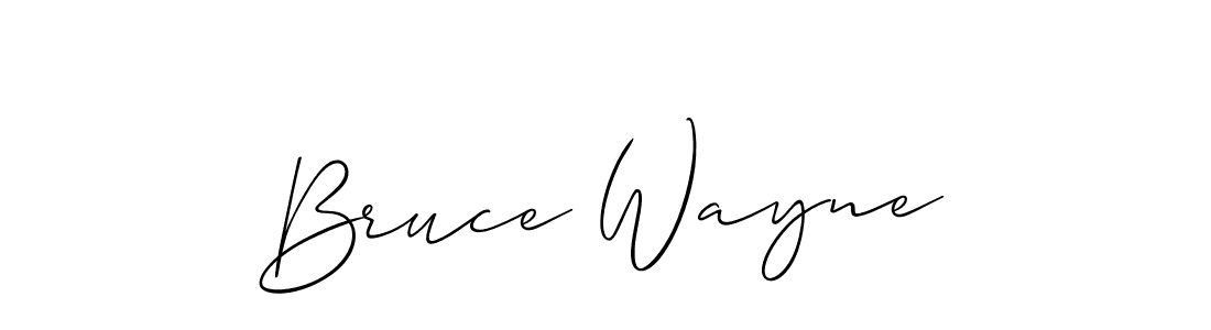 You should practise on your own different ways (Allison_Script) to write your name (Bruce Wayne) in signature. don't let someone else do it for you. Bruce Wayne signature style 2 images and pictures png