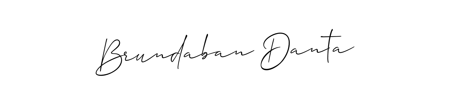 How to make Brundaban Danta signature? Allison_Script is a professional autograph style. Create handwritten signature for Brundaban Danta name. Brundaban Danta signature style 2 images and pictures png