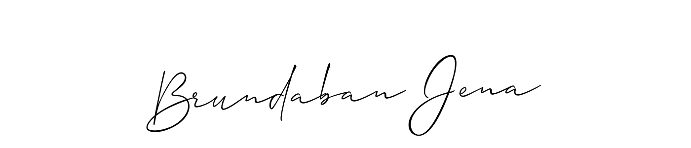 if you are searching for the best signature style for your name Brundaban Jena. so please give up your signature search. here we have designed multiple signature styles  using Allison_Script. Brundaban Jena signature style 2 images and pictures png