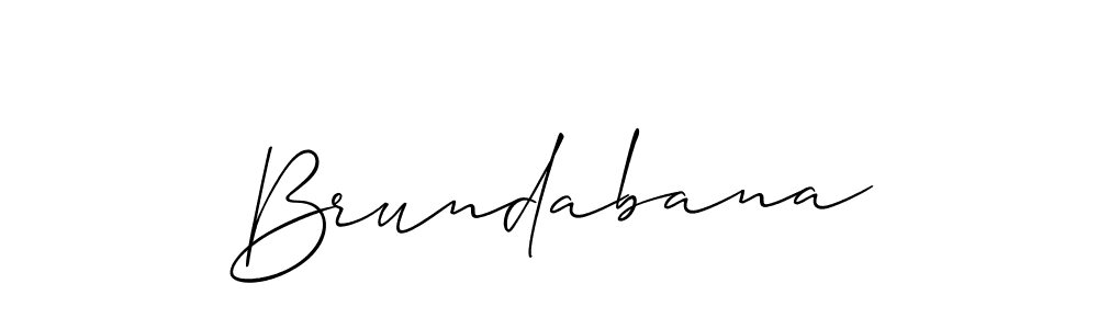 Allison_Script is a professional signature style that is perfect for those who want to add a touch of class to their signature. It is also a great choice for those who want to make their signature more unique. Get Brundabana name to fancy signature for free. Brundabana signature style 2 images and pictures png