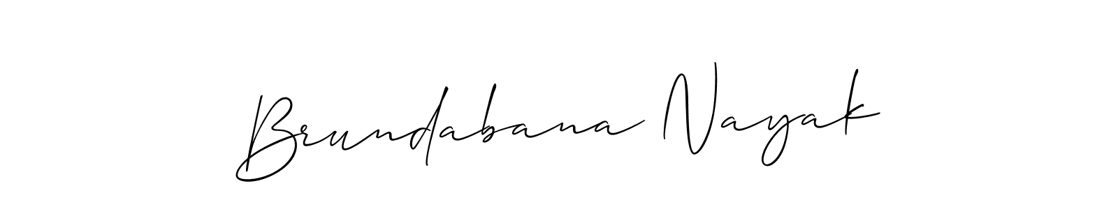 How to make Brundabana Nayak name signature. Use Allison_Script style for creating short signs online. This is the latest handwritten sign. Brundabana Nayak signature style 2 images and pictures png
