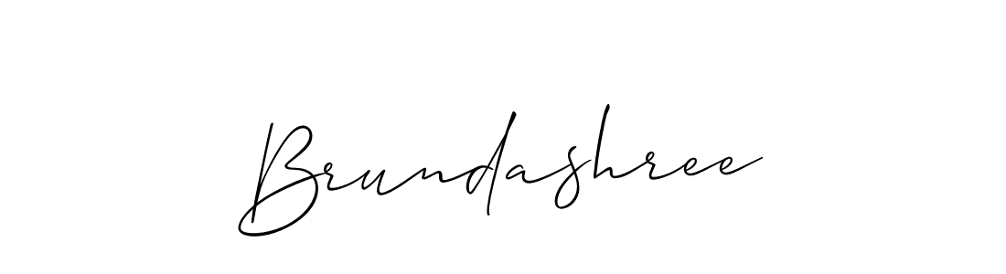 How to Draw Brundashree signature style? Allison_Script is a latest design signature styles for name Brundashree. Brundashree signature style 2 images and pictures png