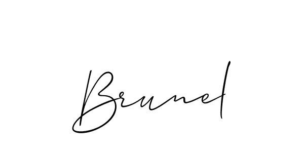 if you are searching for the best signature style for your name Brunel. so please give up your signature search. here we have designed multiple signature styles  using Allison_Script. Brunel signature style 2 images and pictures png