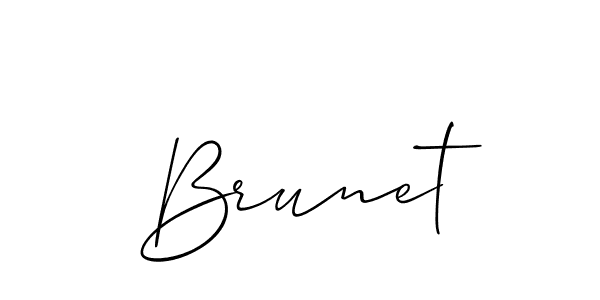 Allison_Script is a professional signature style that is perfect for those who want to add a touch of class to their signature. It is also a great choice for those who want to make their signature more unique. Get Brunet name to fancy signature for free. Brunet signature style 2 images and pictures png