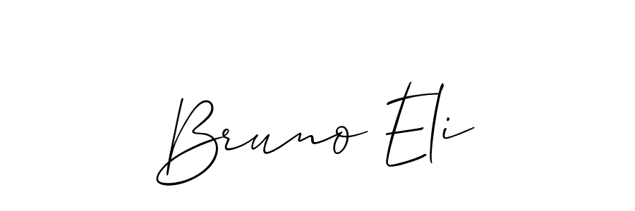 Similarly Allison_Script is the best handwritten signature design. Signature creator online .You can use it as an online autograph creator for name Bruno Eli. Bruno Eli signature style 2 images and pictures png