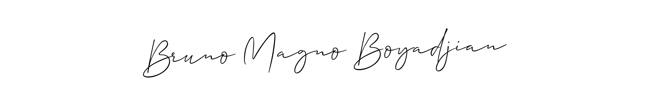 You can use this online signature creator to create a handwritten signature for the name Bruno Magno Boyadjian. This is the best online autograph maker. Bruno Magno Boyadjian signature style 2 images and pictures png