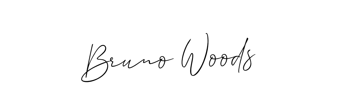 Design your own signature with our free online signature maker. With this signature software, you can create a handwritten (Allison_Script) signature for name Bruno Woods. Bruno Woods signature style 2 images and pictures png