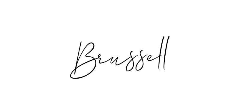 Best and Professional Signature Style for Brussell. Allison_Script Best Signature Style Collection. Brussell signature style 2 images and pictures png