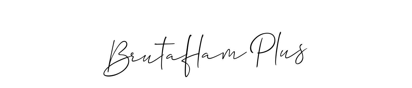 Here are the top 10 professional signature styles for the name Brutaflam Plus. These are the best autograph styles you can use for your name. Brutaflam Plus signature style 2 images and pictures png