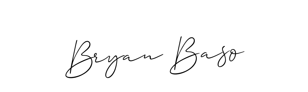 How to make Bryan Baso name signature. Use Allison_Script style for creating short signs online. This is the latest handwritten sign. Bryan Baso signature style 2 images and pictures png