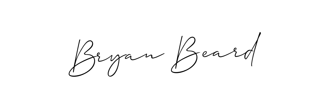 Bryan Beard stylish signature style. Best Handwritten Sign (Allison_Script) for my name. Handwritten Signature Collection Ideas for my name Bryan Beard. Bryan Beard signature style 2 images and pictures png