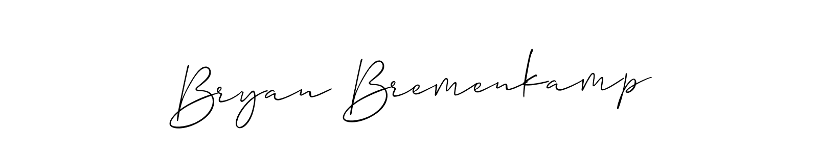 Use a signature maker to create a handwritten signature online. With this signature software, you can design (Allison_Script) your own signature for name Bryan Bremenkamp. Bryan Bremenkamp signature style 2 images and pictures png