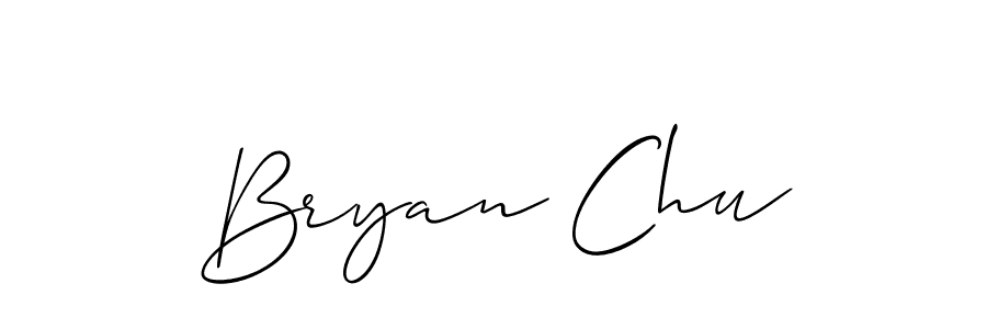 Use a signature maker to create a handwritten signature online. With this signature software, you can design (Allison_Script) your own signature for name Bryan Chu. Bryan Chu signature style 2 images and pictures png
