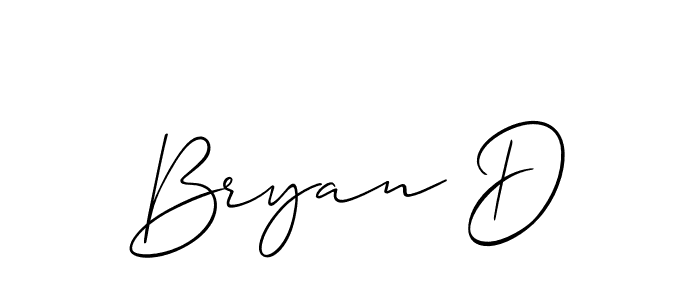 if you are searching for the best signature style for your name Bryan D. so please give up your signature search. here we have designed multiple signature styles  using Allison_Script. Bryan D signature style 2 images and pictures png